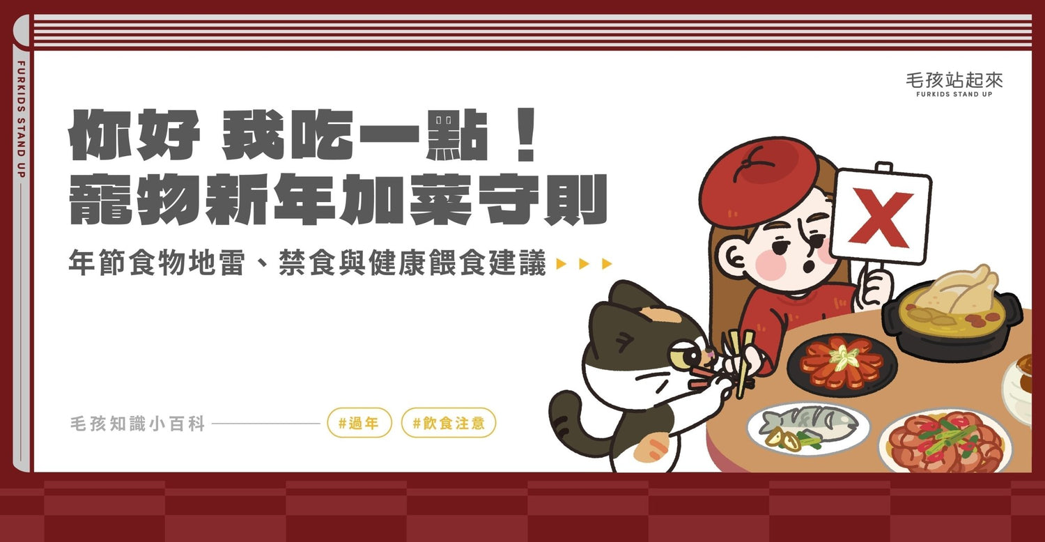 寵物新年健康守則：年節食物地雷、禁食清單與健康餵食建議 - 毛孩站起來