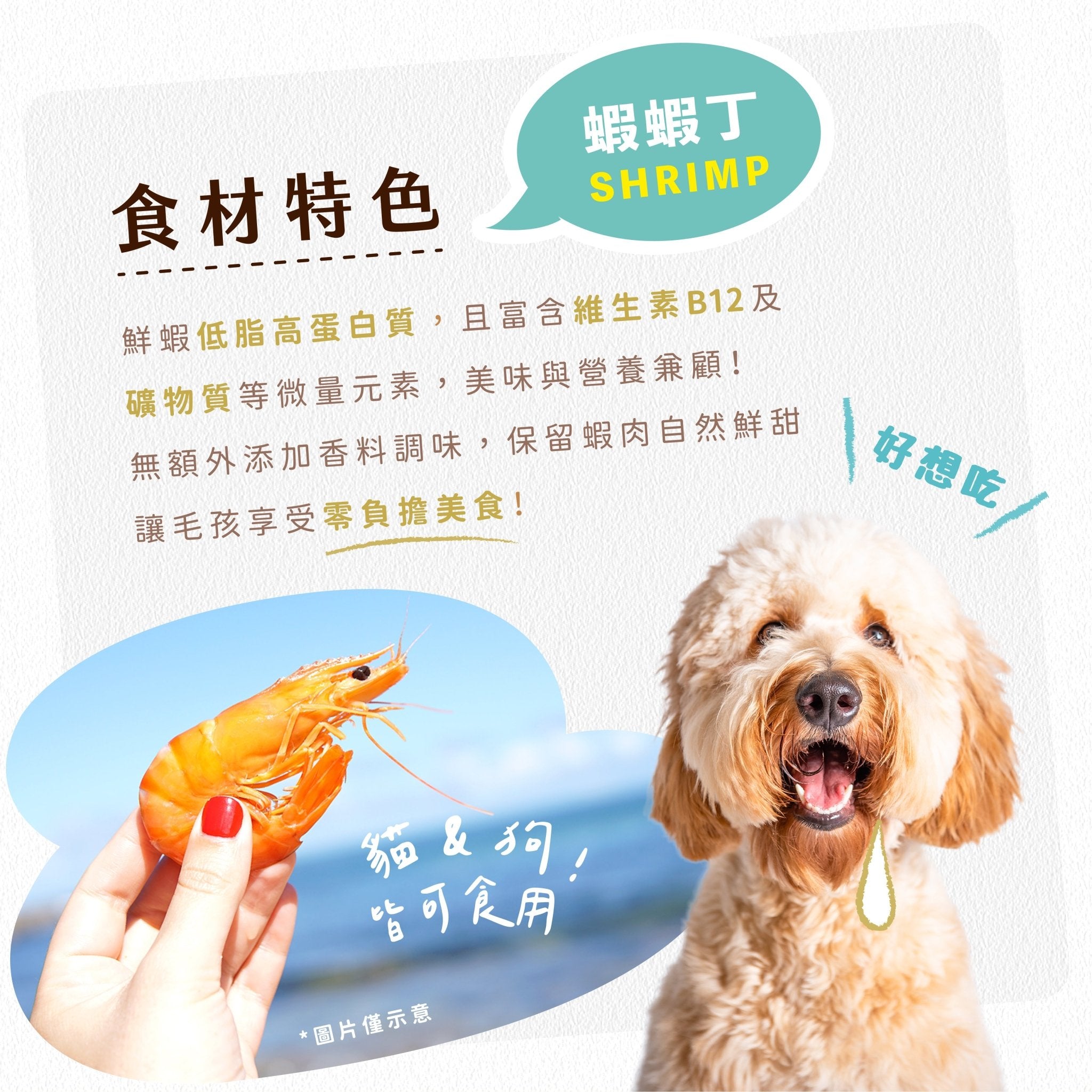毛孩凍乾 美味蝦蝦丁 30g - 毛孩站起來