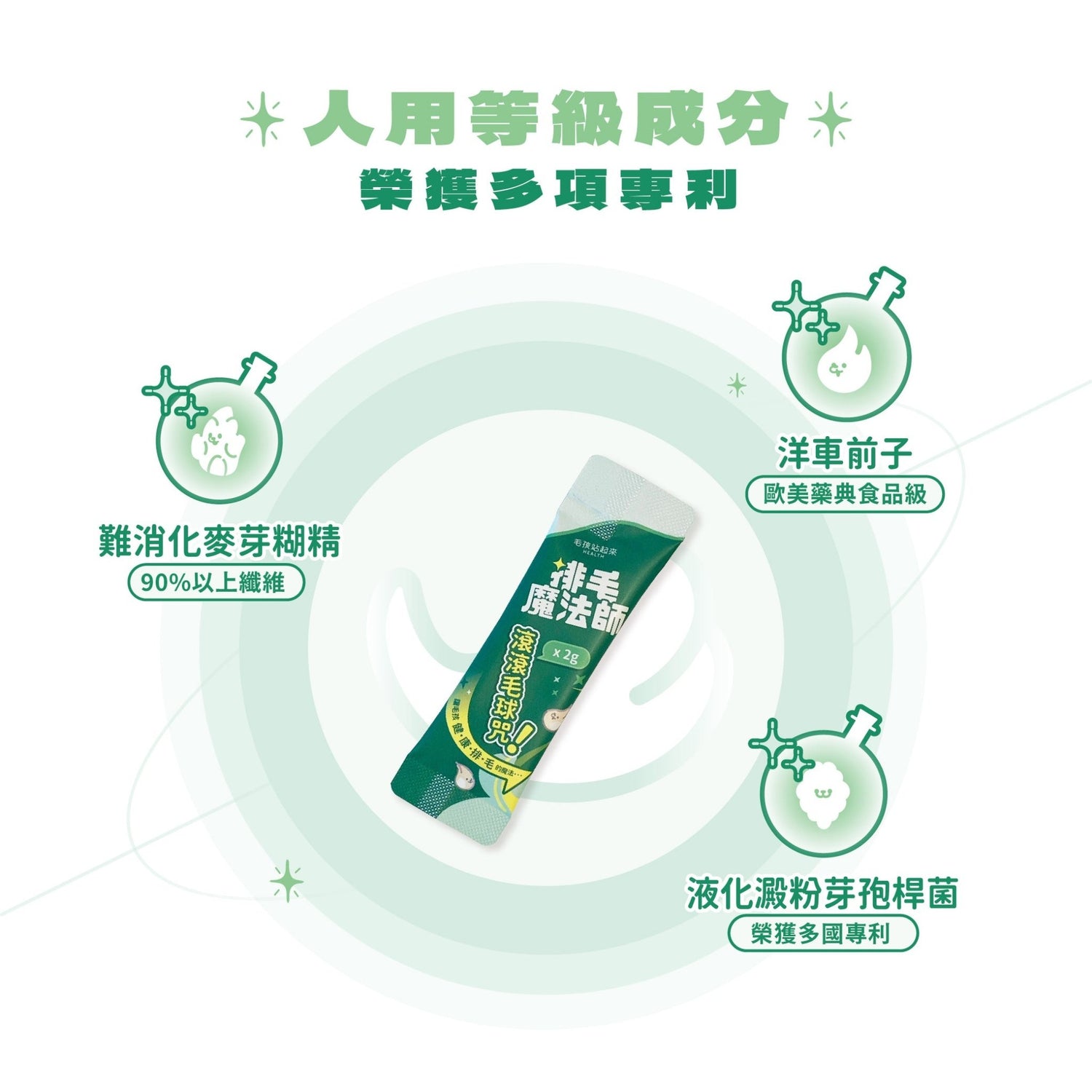 排毛魔法師 滾滾毛球咒 - 毛孩站起來