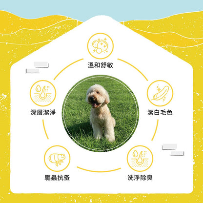 毛孩居家清潔組（居家清潔液+洗毛精+除臭噴霧+濕紙巾） - 毛孩站起來