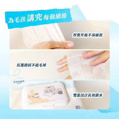 毛孩居家清潔組（居家清潔液+洗毛精+除臭噴霧+濕紙巾） - 毛孩站起來